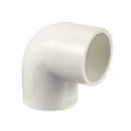 Uxcell Pvc Pipe Fitting 25mm Slip Socket 90 Degree Elbow Coupling Connector White 5pcs