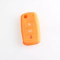 Andygo Protective Silicone Key Cover Keyless Entry Remote Fob Shell Fit For Vw Volkswagen 3 Button 
