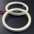 Everbrightt 1-pair White 90mm 66smd Cob Led Angel Eyes With Housing Halo Ring Light Bulbs