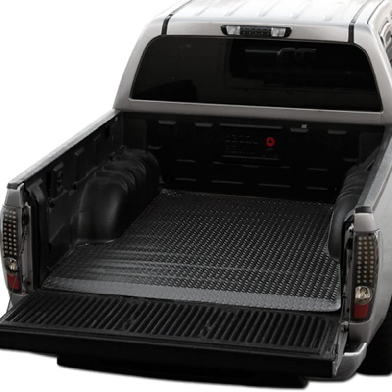Tlaps 7422454018098 For 2020-2023 Chevy Silverado Gmc Sierra 2500 3500 Hd 8 Feet 98 2 Long Bed Black Rubber Diamond Plate Truck