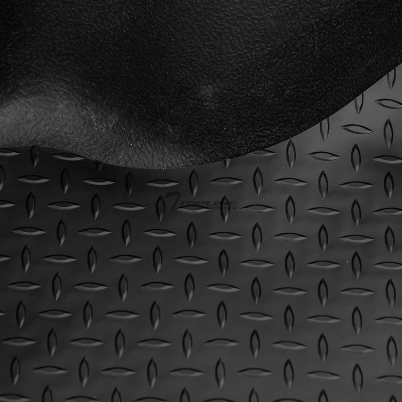 Tlaps 7422454018098 For 2020-2023 Chevy Silverado Gmc Sierra 2500 3500 Hd 8 Feet 98 2 Long Bed Black Rubber Diamond Plate Truck