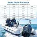 2 Piece Thermostat Replace 6e5-411 For Yamaha 2 Stroke Outboard Engines 3hp To 250hp Engine Coolant Temperature Control Kit