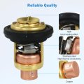 2 Piece Thermostat Replace 6e5-411 For Yamaha 2 Stroke Outboard Engines 3hp To 250hp Engine Coolant Temperature Control Kit