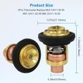 2 Piece Thermostat Replace 6e5-411 For Yamaha 2 Stroke Outboard Engines 3hp To 250hp Engine Coolant Temperature Control Kit