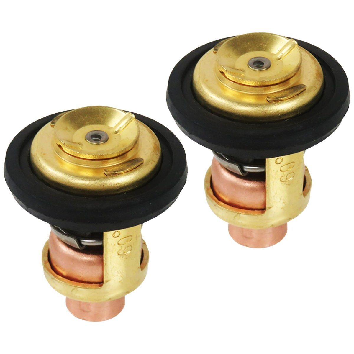 2 Piece Thermostat Replace 6e5-411 For Yamaha 2 Stroke Outboard Engines 3hp To 250hp Engine Coolant Temperature Control Kit