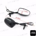 Httmt Mt245- Led Rear View Mirror Fit Compatible With Cbr 600 F1 F2 F3 900 929 954 Rr Black