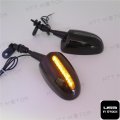 Httmt Mt245- Led Rear View Mirror Fit Compatible With Cbr 600 F1 F2 F3 900 929 954 Rr Black
