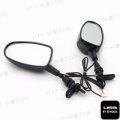 Httmt Mt245- Led Rear View Mirror Fit Compatible With Cbr 600 F1 F2 F3 900 929 954 Rr Black