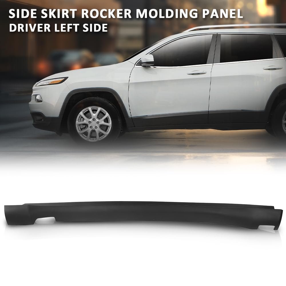 Skirt Rocker Molding Panel Left Driver Side For Jeep Cherokee 2014-2022 1yw37rxfah
