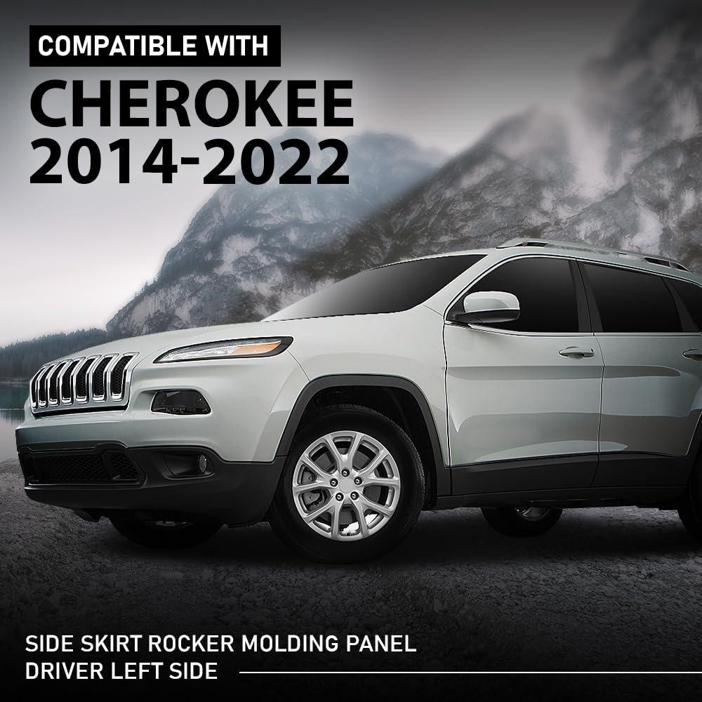 Skirt Rocker Molding Panel Left Driver Side For Jeep Cherokee 2014-2022 1yw37rxfah