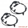 A-premium Abs Wheel Speed Sensor Compatible With Ford Models For Mustang 2011-2014 Front Driver And Passenger Side 2-pc Set