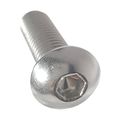 Button Head Socket Cap Screws 1 4-20 X 5 8 In 25 Pack 18-8 Stainless Steel Full Thread Bright Plain Finish Machine Allen Drive