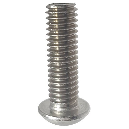 Button Head Socket Cap Screws 1 4-20 X 5 8 In 25 Pack 18-8 Stainless Steel Full Thread Bright Plain Finish Machine Allen Drive