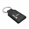 Ipick Image Compatible With Lincoln Mkx Rectangular Black Leatherette Key Chain