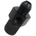 9 16-18 Unf An6 Fuel Pressure Take Off Fitting 1 8 Npt Gauge Port 1500 Psi Black 