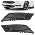 Hecasa Pair Fog Light Cover For 2017 2018d Fusion Lamp Bezel Replacement For Fo1039166 Fo1038166 Hs7z17b814aa Hs7z17b814ab 