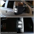 Chrome Housing White Led Side Towing Mirror Turn Signal Light Compatible With Ford F250 F350 F450 Super Duty 08-16