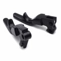 Httmt- Black Smooth Shorty Brake Clutch Levers For 96-03 H-d Xl 96-12 Softail 96-07 Touring P N Mt241-021st-bk