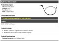 Right Hood Release Cable To Latch Compatible With 2013-2018 Ford Fusion