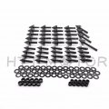 Httmt Mt215-008- Black Spike Fairing Bolts Compatible With 1999-2000 Cbr 600 F4 2001-2007 Cbr600 F4i