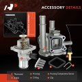 A-premium Full Aluminum Coolant Thermostat And Housing Assembly With Sensor Compatible Chevy Cruze Limited Trax Sonic 1 8l 6l