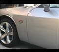 Yoaoo 2x Black 345 Emblem Badge Alloy Decal 3d Logo For Hemi Dodge Challenger Chrysle 300c Red