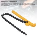 Adjustable Chain Pipe Wrench Heavy Duty Alloy Steel Oil Filter 12 Inch Handle 460mm Long Mechanic Tool For Automotive