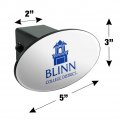 Blinn College Secondary Logo Oval Tow Hitch Cover Trailer Plug Insert 2