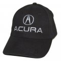 Black Cotton Twill Hat Cap For Acura Owners Embroidered Logo 