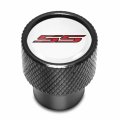 Ipick Image For Chevrolet Camaro Ss Logo In White On Black Aluminum Tire Valve Stem Caps