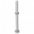Uxcell M8 X 90mm Hex Head Screws Bolts Nuts Flat Lock Washers Kits 304 Stainless Steel Fully Thread Hexagon 6 Sets