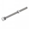 Uxcell M8 X 90mm Hex Head Screws Bolts Nuts Flat Lock Washers Kits 304 Stainless Steel Fully Thread Hexagon 6 Sets