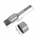 Uxcell Wall Hole Drill Bit 100mm Concrete Cement Stone Saw Cuttering Depth Round Shank With Connecting Rod For Sds X4 Impact