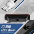 Auto Dynasty Rear High Mount Red Housing Led 3rd Third Tail Brake Light Stop Lamp Compatible With Jeep Wrangler Tj 97-06
