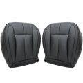 Driver Passenger Bottom Black Leather With Lines Seat Covers For Jeep Grand Cherokee 1999 2000 2001 2002 2003 2004 