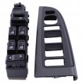 Motoku Black Master Power Door Lock Window Switch Bezel Assembly For Chevy Avalanche Silverado Suburban Tahoe Gmc Sierra Yukon