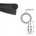 Gordon Glass Black Kerf-mounted Bulb Type Weatherstriping 25 Ft Roll