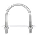 Round U-bolts 8 Sets 62mm 2 44 Inner Width 87mm Length M8 304 Stainless Steel U Clamp Bolt With Nuts And Plates For Boat 