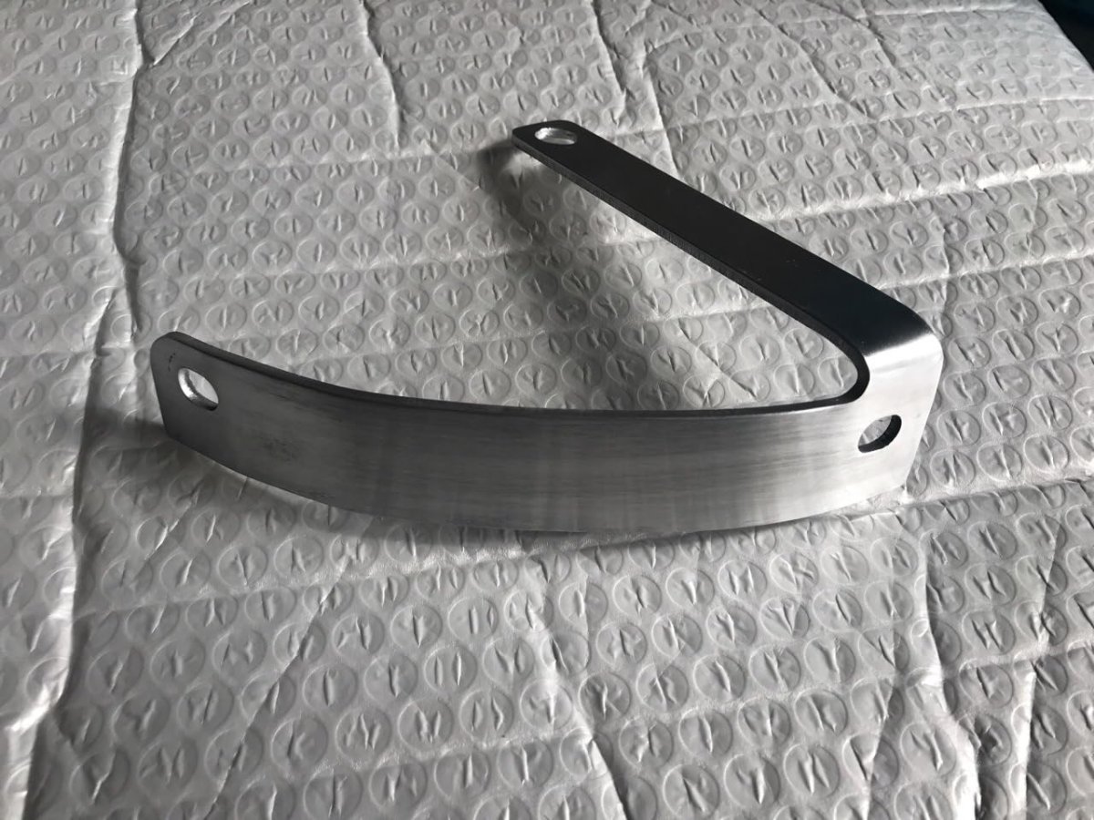 Curved License Plate Relocation Holder Bracket For Suzuki Gsxr1000 R X Z Rz 2001 2025 Chrome Aluminum Shock Bolt Spool Tag