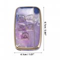 Car Key Fob Cover 5 Button Remote Case Purple For Range Rover Evoque Sport Jaguar F-type F-pace Xe Xf