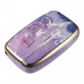 Uxcell Car Key Fob Cover 5 Button Remote Case Purple For Range Rover Evoque Sport Jaguar F-type F-pace Xe Xf