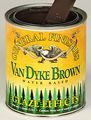 General Finishes Water Based Glaze Effects Van Dyke Brown Quart 