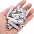 Uxcell 20pcs Aluminum Spacer 5mm Bore X 10mm Od 40mm Length Screw Standoff Bushing Plain Finish Round Metal For M5 Screws Bolts