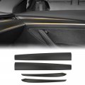 Matte Black Dashboard Cover And Door Trim Panel For Tesla Model Y 2019 2024 3 2021 2023 Abs Plastic Interior Wrap Kit Zfj0226 