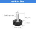 Uxcell 25pcs M4x25mm Threaded Knurled Thumb Screws Zinc Plated Carbon Steel Clamping Knobs Grip Plastic Round Head Thumbscrews