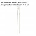 Uxcell 20pcs Photosensitive Diode Photodiodes Light Sensitive Sensors 3mm Clear Flat Head Receiver