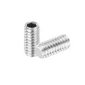 10pcs Hex Socket Grub Screw M2 5x5mm 304 Stainless Steel Head Set Screws Flat Point Bolt For Door Handles Light Fixture Repair 