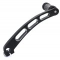 Httmt- Black Foot Shift Lever W Shifter Peg For H-d 1991-2017 Dyna Fld Fxd Fxdf Fat Bob P N Mt268-017 Mt216-098-bk 