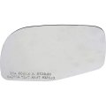 Door Mirror Glass For Mercury Mountaineer 1997 2005 Rectangular Convex Clear With Adhesive Strips Attachment Front Mount