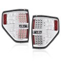 Led Tail Lights For Ford F150 2 4 Door Pickup 2009-2014 Dual-row Rear Brake Lamps Chrome Housing Left Driver Right Passenger 